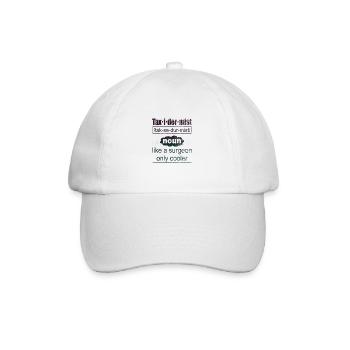 Définition de taxidermiste comme une glacière de chirurgien seulement - Casquette classique - blanc/blanc - Devant