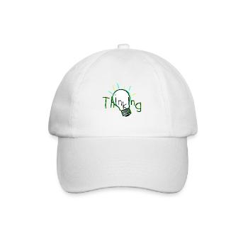 Thinking - Baseball Cap - white/white - Front