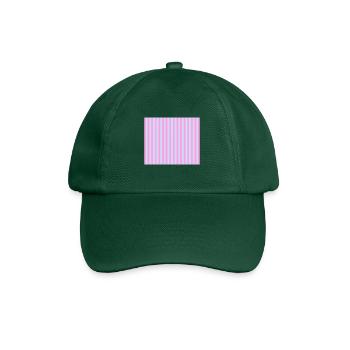 Stripes Rose Bleu clair - Casquette classique - vert bouteille - Devant