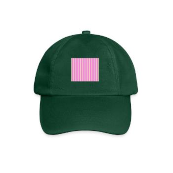 Stripes Beige Rose - Casquette classique - vert bouteille - Devant