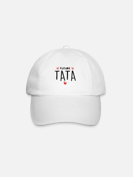 Future Tata Cadeau Pour Une Future Tante - Casquette classique - blanc/blanc