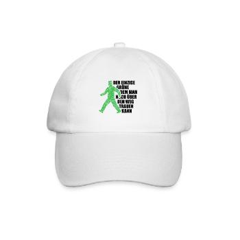 Der einzige Grüne dem man über den Weg trauen kann - Baseballkappe - Weiß/Weiß - Vorne