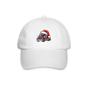 Sattelschlepper Weihnachtsmann - Baseballkappe - Weiß/Weiß - Vorne