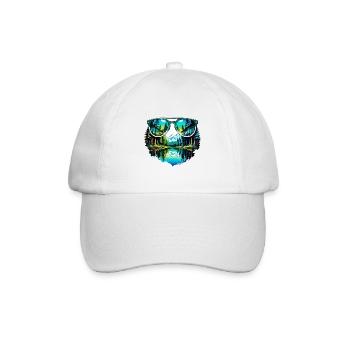 Sonnenbrille / Reflektion / Wald / Spiegelung - Baseballkappe - Weiß/Weiß - Vorne