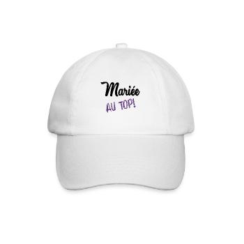 FUTURE MARIEE. EVJF. MARIEE - Casquette classique - blanc/blanc - Devant