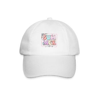 Summer Vibes - Retro Design - Baseball Cap - white/white - Front