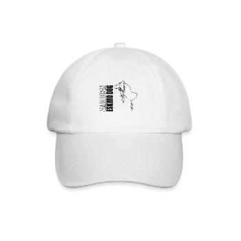 American Eskimo Dog Profile Dogs Wilsigns - Baseball Cap - white/white - Front