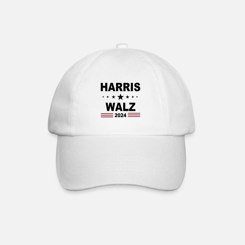 Harris Walz 2024 - Baseballkappe - Weiß/Weiß