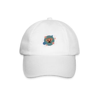 Dog Dog Love Nerd Hipster Glasses Gift - Baseball Cap - white/white - Front