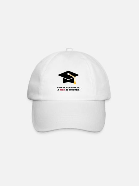 phd - Baseball Cap - white/white