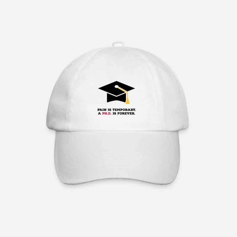 phd - Baseball Cap - white/white