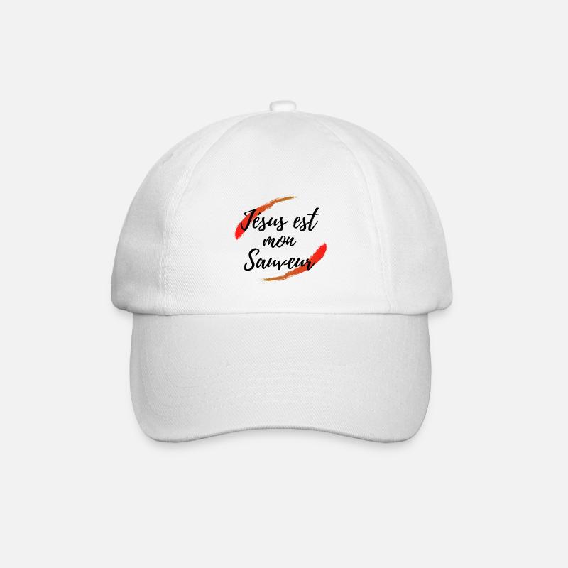 jesus mon sauveur - Casquette classique - blanc/blanc
