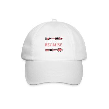 Löffel sind sinnlos Speziellen Geschenk - Baseballkappe - Weiß/Weiß - Vorne