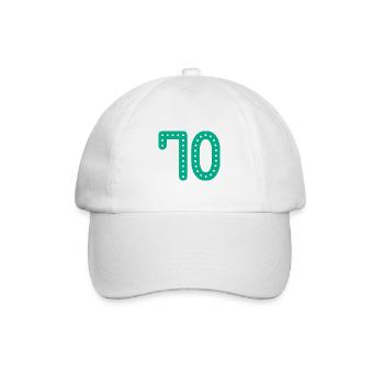 70 YEARS. 70th ANNIVERSARY. ANNIVERSARY 70 YEARS. 70 - Baseball Cap - white/white - Front