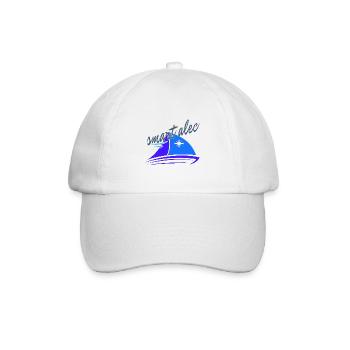 Smart aleck alec type sailor skipper sailingboat s - Baseball Cap - white/white - Front