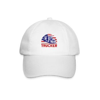 Chauffeur de camion Chauffeur de camion Semi-remorque Cadeau - Casquette classique - blanc/blanc - Devant