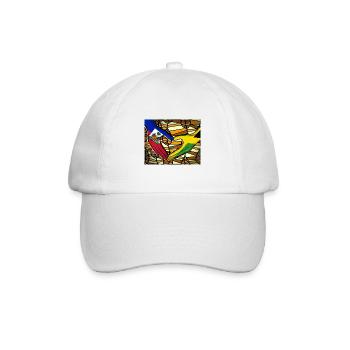 Haiti Haitianer Jamaika Kombination I Geschenk - Baseballkappe - Weiß/Weiß - Vorne