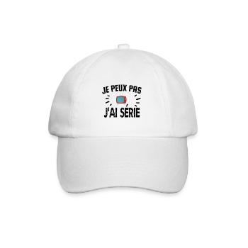je peux pas j'ai série - Casquette classique - blanc/blanc - Devant