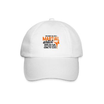 Mixed Martial Arts MMA - Baseballkappe - Weiß/Weiß - Vorne
