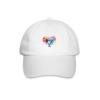 Beautiful dolphins - Baseball Cap - white/white - Front