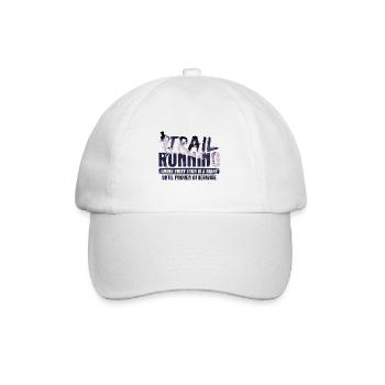 Berg-Laufen Für Läufer Trailrunning - Baseballkappe - Weiß/Weiß - Vorne