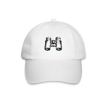 Binoculars / Observation / Observation / Adventure - Baseball Cap - white/white - Front