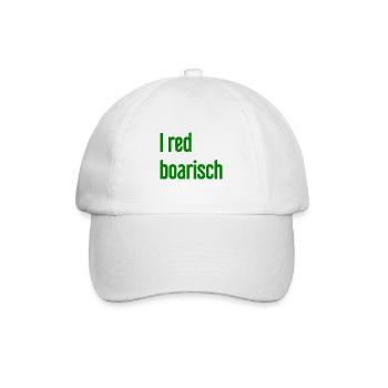 I red boarisch - Baseball Cap - white/white - Front