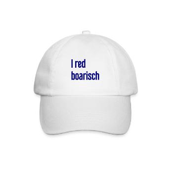I red boarisch - Baseball Cap - white/white - Front
