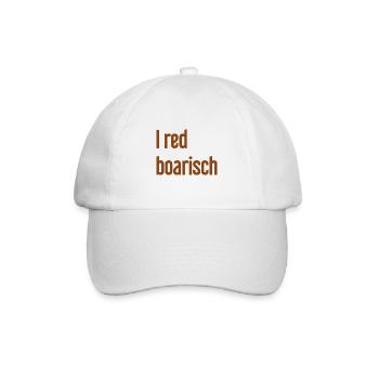 I red boarisch - Baseball Cap - white/white - Front