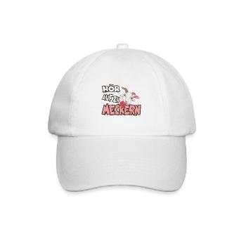Hör auf zu meckern für eine Frau oder Mädchen - Baseballkappe - Weiß/Weiß - Vorne