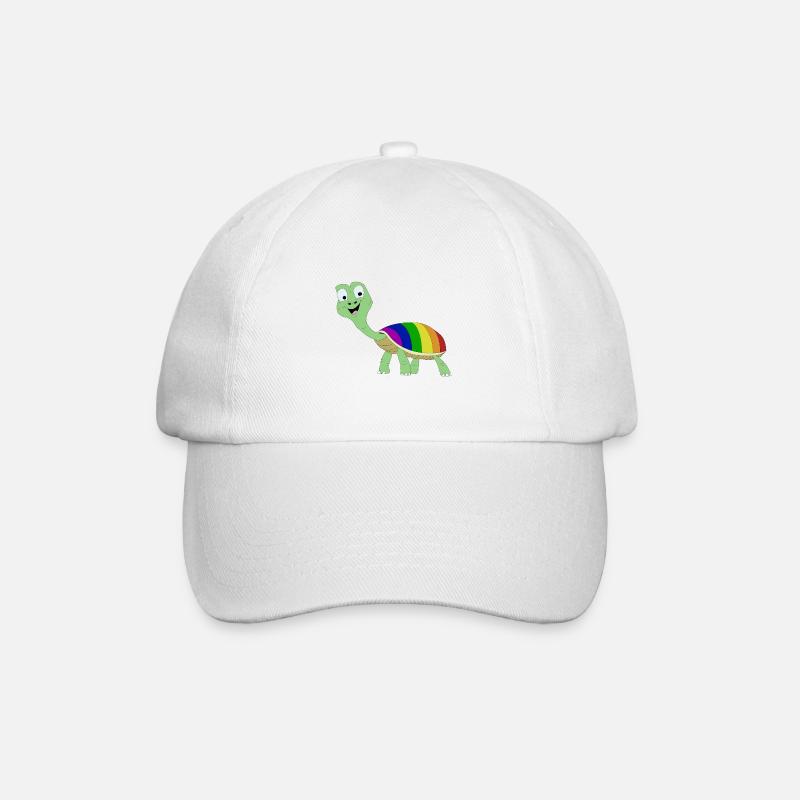 Turtle Pride! - Baseball Cap - white/white