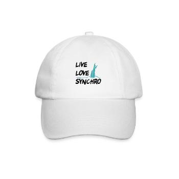 live love synchro - Baseballkappe - Weiß/Weiß - Vorne