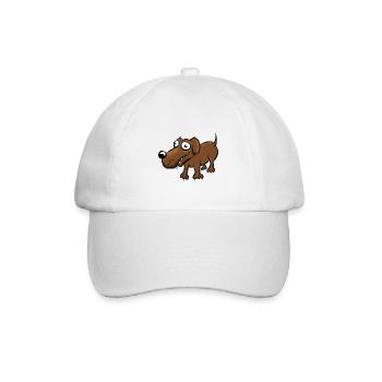 Hund - Baseballkappe - Weiß/Weiß - Vorne
