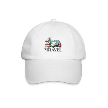 Vacation travel - Baseball Cap - white/white - Front