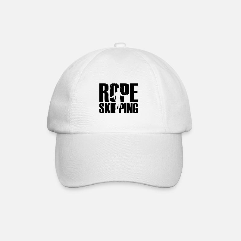 Jumping Rope Graphic Rope Jumping Rope Skipping Si - Baseballkappe - Weiß/Weiß