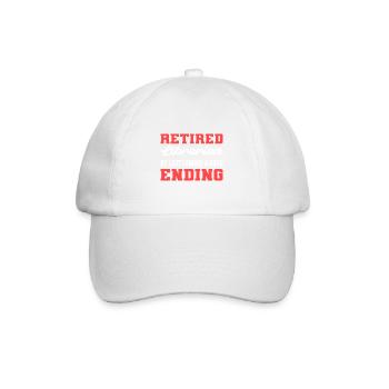 Found a good end school librarian in retirement - Baseball Cap - white/white - Front