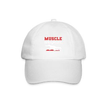 Muskelflüsterer PT Student Gift - Baseballkappe - Weiß/Weiß - Vorne