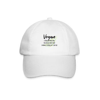 Végétalien Végétalien Bien-être animal Végétarien Végétarien - Casquette classique - blanc/blanc - Devant