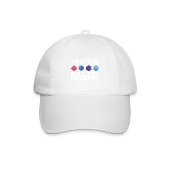 Pen and Paper for RPG Gaming Father - Baseball Cap - white/white - Front