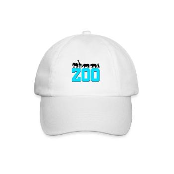 Retro Graphic Animal Keeper Zoo Keeper Animal Love - Baseballkappe - Weiß/Weiß - Vorne