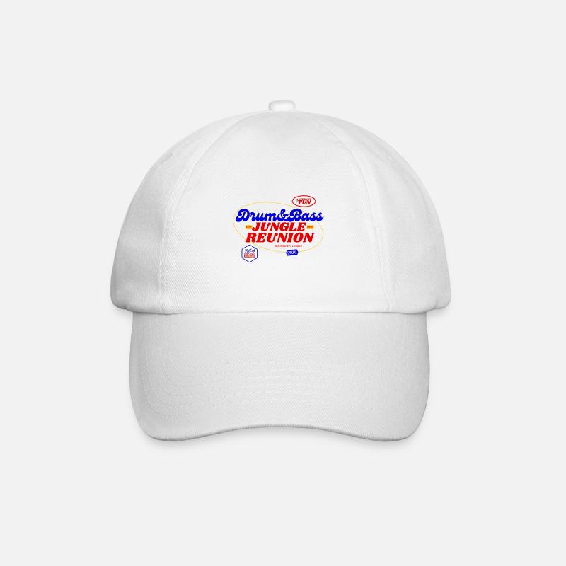 DnB Jungle Reunion - Baseball Cap - white/white