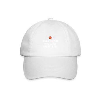 Basketball Spieler Basketballer Sprüche Geschenk - Baseballkappe - Weiß/Weiß - Vorne