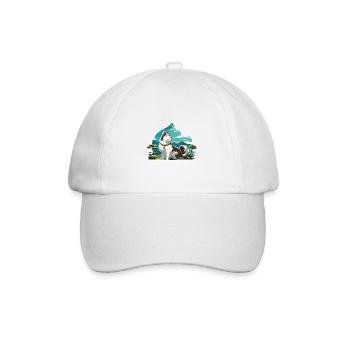 Anime / Comic / Japanisch / Zeichentrick / Cartoon - Baseballkappe - Weiß/Weiß - Vorne