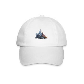 Mountain / Alps / Summit / Nature / Forest / Rock - Baseball Cap - white/white - Front