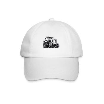 Tractor / Agriculture / Farmer / Field Work - Baseball Cap - white/white - Front