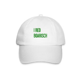 I red boarisch - Baseball Cap - white/white - Front