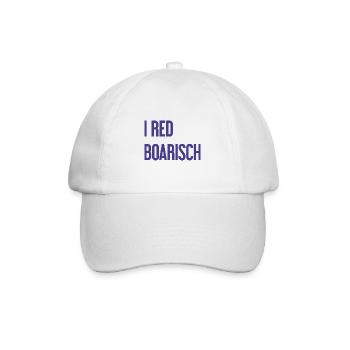 I red boarisch - Baseball Cap - white/white - Front