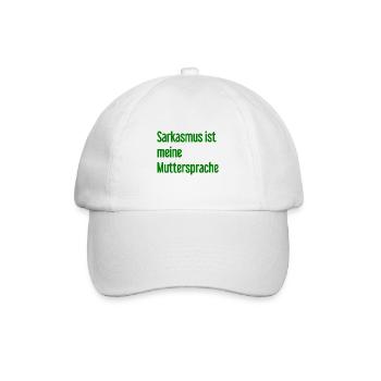 Sarcasm Pro - Baseball Cap - white/white - Front