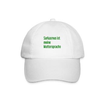 Sarkasmus-Profi - Baseballkappe - Weiß/Weiß - Vorne