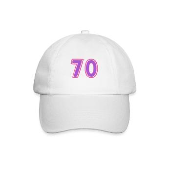 70. 70 YEARS. 70TH ANNIVERSARY. 70TH ANNIVERSARY. - Baseball Cap - white/white - Front